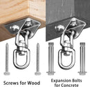 Heavy Duty Swing Hangers for Wooden Sets 2000 LB Capacity Hammock Hanger 360 Swivel Stainless Steel Swing Hardware Accessories 2 Packs for Porch Playground Yoga Heavy Bag by TinyTreasures Baby Boutique