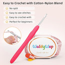 WaldyWop Crochet Kit for Beginners Kids, Wobbles Crochet Animal Kit, Complete Starter Knitting Set w/Step-by-Step Video Tutorials, Easy Yarn (Extra 40%), Hook - DIY Craft Kits, Gifts for Girls Teen by TinyTreasures Baby Boutique