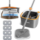 Mop and Bucket Set, Spin Mop with Separate Dirty Water System, Deep-Cleaning Mops for Floors, Versatile Mops for Walls by CozyNest Decor