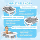 BEBELEH™ Collapsible Baby Bathtub with Thermometer – Bathtub + Baby tub Sling + Newborn Sling – Baby Bathtub Newborn to Toddler 0-24 Months – The Ultimate Baby Bath Tub! (with Thermometer,Gray) by TinyTreasures Baby Boutique