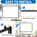 H-Qprobd Large Magnetic White Board Dry Erase Whiteboard with Black Aluminum Frame, 60"X40" Hanging White Boards for Wall with Long Pen Tray, Presentation Board for Office Classroom Home by TinyTreasures Baby Boutique