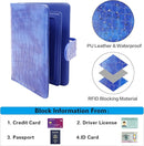 Melsbrinna Rfid Passport Holder for Travel women/Men, Cute Passport Wallet Rfid Blocking Card Slots, Rfid Passport Cover/CaseTravel Wallet, Passport Book Holder (1, Blue3) by TinyTreasures Baby Boutique