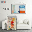 VCK 27x40 Poster Frame Set of 3, Gray Solid Wood Picture Frame, Exclusive Wood Grain, Wall Mounting Hanging by CozyNest Decor