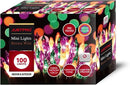 100LIGHTS Orange Purple and Green Extra-Bright with End Connectors Halloween Decorative Lights 5.98m UL Certified Mini String Light Set Waterproof for Halloween Home Garden Tree Party Patio by CozyNest Decor