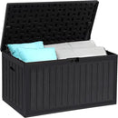 YITAHOME 90 Gallon Double-Wall Deck Box with Side Handles, Outdoor Large Storage for Patio Furniture Cushions, Garden Pool Accessories, Water Resistant & Lockable by CozyNest Decor