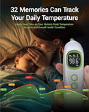 Ear Thermometer with Heated Probe, High Accuracy Thermometer for Kids, Adults and Babies with 32 Memory Recall, Mute and Night Light, Includes 21 Disposable Probe Covers, Storage Box, by TinyTreasures Baby Boutique