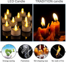 LED Tea Lights Candles- 50Pack Flameless Candles Realistic and Bright Flickering Long Lasting 200Hours for Holiday Celebration,Party, Home Decoration WarmYellow,Battery Operated by GreenHaven Gardens