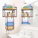 Towel Rack Wall Mounted - Space-Saving Design for Small Bathrooms - Versatile Organizer for Towels, Blankets, and More - Ideal for RVs and Hotels by CozyNest Decor