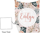 Personalized Nursery Crib Bedding Set: Custom Name 5 Piece Baby Crib Sets with Bohemian Flowers - Toddler Double Layer Blanket Set, Comfortable Crib Bed Sheets for Baby Gril by TinyTreasures Baby Boutique