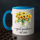 Customized Nickname & Year White Ceramic Mug Gift For First Time Great Grandma, Promoted To Great Grandma Accent Coffee Cup 11Oz 15Oz, Personalized Baby Announcement Coffee Mug For Nanny Granny Mimi by TinyTreasures Baby Boutique
