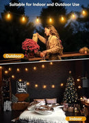 Brightown Outdoor String Lights 35FT with 10+1 Shatterproof Edison Bulbs, Waterproof Hanging Patio Lights Outside for Backyard Deck Garden Party Xmas Decor, 2700K by GreenHaven Gardens