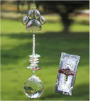 Paw Print Sun Catcher Crystals Prisms Hanging Garden Decor Pet Memorial Gifts Dog Remembrance Gift Loss Sympathy Rainbow Maker Suncatcher for Window Friend Birthday by GreenHaven Gardens