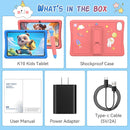 Kids Tablet 10 inch, Android 15 Tablets for Kid, Parental Control, Pre-Installed Kiddos Software & Kids Space, Includes Case & Stylus Pen, 12GB RAM 64GB ROM, 2TB Expand, HD IPS Screen(Blue) by TinyTreasures Baby Boutique
