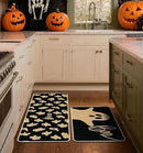 Halloween Kitchen Mat Set of 2, Ghosts Boo Halloween Kitchen Decor, Halloween Rug for Floor, Indoor Spooky Home Decor with Non-Slip Backing,17 x 29 Inch & 17 x 47 Inch by CozyNest Decor