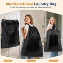 2-Pack Backpack Laundry Bags, Heavy Duty Laundry Bag Backpacks with Adjustable Shoulder Straps, Door Hanging Washing Bag, Laundry Hamper Lining for College Dorm, Travel, Laundromat by CozyNest Decor