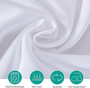 Surmente 132 inch Round tablecloths -5 Pack White Round Table Cloths, Polyester Fabric Table Covers for Weddings, Banquets, or Restaurants by CozyNest Decor