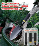Garden Shovel - Heavy Duty Gardening Hand Trowel, Carbon Steel Garden Trowel with Rubberized Handle, Trowel Garden Tool for Diligent Farmer Soil Planting Digging Transplanting by GreenHaven Gardens