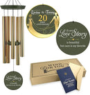 ASTARIN Wedding Memory Day Gifts Wind Chimes Customized, Personalized Wind Chimes 2025, for Couple Women Men, Deep Tone Wooden Windchime by CozyNest Decor