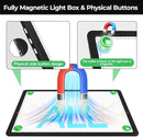 Zocelight Rechargeable A3 Light Board with Built-in Stand & Bag,Super Bright Magnetic Light Box for Tracing,Wireless Light Pad for Diamond Painting,Side Buttons,LED Light Table for Drawing,Sketching by TinyTreasures Baby Boutique