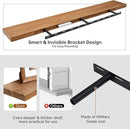 Floating Shelves for Wall, USA-Sourced Fir Wood 55 Inch Wall Shelves Set of 1, Natural Rustic Solid Wooden Floating Shelves Wall Mounted, Nursery Book Storage Shelf, Display Shelf for Bathroom by CozyNest Decor