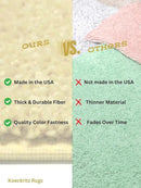 KOECKRITZ Soft and Colorful Kids Classroom Area Rugs (Passes Flammability Pill Test) Many Sizes and Bright Colors to Select from (10' x 14', Tangerine) by CozyNest Decor