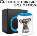 Personalized Coffee Mug, Custom Photo Caricature Gift, Funny Customized Coffee Gift for Men & Women, Custom Mugs with Pictures, Light Blue 15oz Customized Ceramic Tea Cup by TinyTreasures Baby Boutique