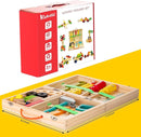 KIDWILL Tool Kit for Kids, 36-Piece Wooden Toddler Tools Set Includes Tool Box, Montessori Educational Stem Construction Toys for 2 3 4 5 6 Year Old Boys Girls, Best Birthday Gift for Kids by TinyTreasures Baby Boutique