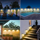 [138 LED/8 Packs] Solar Motion Sensor Lights Outdoor Waterproof with 3 Lighting Modes Solar Wall Lights Solar Security Powered Lights for Garden Fence Yard Deck Garage, Warm White by GreenHaven Gardens