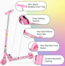 BELEEV V2 Scooters for Kids with Light-Up Wheels & Stem & Deck, 2 Wheel Folding Scooter for Girls Boys, 3 Adjustable Height, Non-Slip Pattern Deck, Lightweight Kick Scooter for Children Ages 3-12 by TinyTreasures Baby Boutique