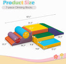 Soft Climbing Toys for Toddlers, Soft Foam Climbing Blocks, PU Leather Gym Climb & Crawl Soft Activity Playset, Indoor Climbing Toys Equipment for Kids and Children, Classic Yellow by TinyTreasures Baby Boutique