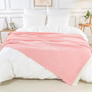 NEXHOME PRO Soft Blankets Pink Twin Size, Cozy Throw Blanket for Couch, Warm Reversible Knit Blanket for Women, Fuzzy Lightweight Throws for Sofa, Bed, Picnic, Heather Hot Pink, 60 x 80 inches by TinyTreasures Baby Boutique
