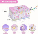Jewelkeeper Jewelry Box for Girls with 1 Drawer - Unicorn Musical Jewelry Boxes, Beautiful Dreamer Tune, Spinning Unicorn Doll, Little Girl Music Box, Gifts for 5 Year Old Girls (Engineered Wood) by TinyTreasures Baby Boutique