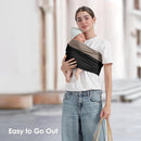 Baby Wrap Carrier, Lightweight Baby Wearing Wraps for Newborn and Infant, Soft Swaddle Holder Carrier, Cozy Baby Sling 7-35 lbs Black+Brown by TinyTreasures Baby Boutique