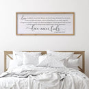 Love is Patient Love is Kind Wall Art 24×10 Inch Bible Verse 1 Corinthians 13 Christian Hanging Wood Framed Decor Sign (Wood) by CozyNest Decor