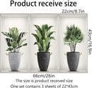 3D Green Pot Plants Wall Decals, Tropical Potted Wall Stickers, Creative Vinyl Peel and Stick Removable Wall Art Decor for Bedroom Living Room Kitchen(3D Green Plants 02) by TinyTreasures Baby Boutique