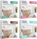 Clean People Laundry Detergent Sheets- Recyclable Packaging, Hypoallergenic, Stain Fighting, Works with All Machines including HE (128 Count, Variety Pack) by CozyNest Decor