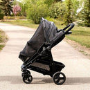 Stroller Sun Shade - Universal UV Protection Cover for Strollers Sunshade with See Through, Clip-On Sun Blocker, Sun Shield for Baby, Breathable Adjustable Fit, Full Coverage, X-Large by TinyTreasures Baby Boutique
