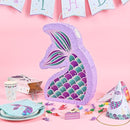 WERNNSAI Mermaid Piñata - Mermaid Party Supplies Piñata Bundle with Blindfold and Bat for Girls Kids Ocean Theme Birthday Party Game Carnival Activity Decorations (16.7" x 12.2" x 3.1") by TinyTreasures Baby Boutique