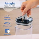 Chef's Path - Set of 7 Airtight Food Storage Containers for Kitchen Storage - Clear Plastic - Durable Strong Lids - Labels and Chalk Marker by CozyNest Decor