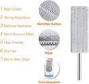Jelymark Flat Mop and Bucket with Wringer Set, Separates Dirty and Clean Water, 3-Chamber Mop Wet and Dry Use, Not-Hands Squeeze Mops for Floor Cleaning, 8 Reusable Microfiber Mop Pads Included by CozyNest Decor