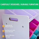 Humble Crew 9-Bin Toy Organizer – Forever Natural White/Pink/Purple/Aqua Plastic Bins, 3-Tier Storage Solution for Kids' Playrooms and Nurseries by CozyNest Decor