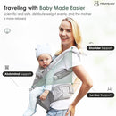 FRUITEAM Baby Carrier Newborn to Toddler- Safety - Certified 6 in 1 Hip Seat Carrier with Head & Lumbar Support, Adjustable & Removable Baby Holder for All Seasons, Great for Travel and Outdoor by TinyTreasures Baby Boutique