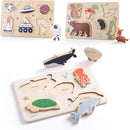 IEATFO 3 Packs Space Ocean Forest Wooden Chunky Puzzles for Toddlers, Wood Puzzle for Kids, Insert Puzzles Each Piece Fits Perfectly, Sturdy and Pegless, Educational Toys by TinyTreasures Baby Boutique