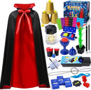 Magic Kit, Magic Set with Magician Costume for Kids Age 6-8, Magic Tricks for Kids Ages 6 7 8 9 10 11 12 Year Old by TinyTreasures Baby Boutique