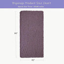 Bigacogo Chunky Knit Throw Blanket for Couch, 40x80 inches, 100% Hand Knitted with Thick Jumbo Chenille Yarn, Cozy Soft Large Rope Knot Cable Crochet Blankets for Sofa Bed Living Room, Winter Grape by CozyNest Decor