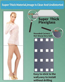 Shatterproof Wall Mirror Full Length for Bedroom, Acrylic Gym Mirrors For Home, Extra Thick: 0.12 inch, 14 x 24 inch x 2 Pcs, Workout Mirrors Safe for Kids, Over The Door, Long Wall Mounted by CozyNest Decor
