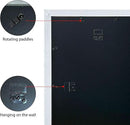 VCK 16x20 Poster Frames 3 Pack White MDF Wood and Polished Plexiglass Frame,Display Pictures in Horizontal and Vertical by CozyNest Decor