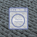 Bigacogo Chunky Knit Throw Blanket for Couch, 60x80 inches, 100% Hand Knitted with Thick Jumbo Chenille Yarn, Cozy Soft Large Rope Knot Cable Crochet Blankets for Sofa Bed Living Room, Iron Gray by CozyNest Decor