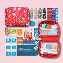 EVERLIT Mini Rescue Pack | 105 Medical Essentials Organized in Portable Storage Bag | Pocket Size Kids First Aid Kit with D Ring | Small Family-Friendly Travel Medical Kit (Original) by TinyTreasures Baby Boutique