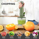 Immersion Blender Handheld 5 in 1 Hand Blender, 1000W Hand Mixer Stick, BPA-Free 12 Speed Handheld Blender with Mixing Beaker, Chopper, Whisk and Milk Frother for Soup, Smoothies, Sauce, Baby Food by TinyTreasures Baby Boutique